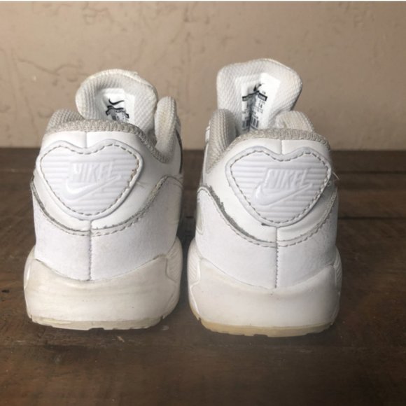 Nike Air Max 90 White Sneakers Sz 8C - Picture 3 of 4